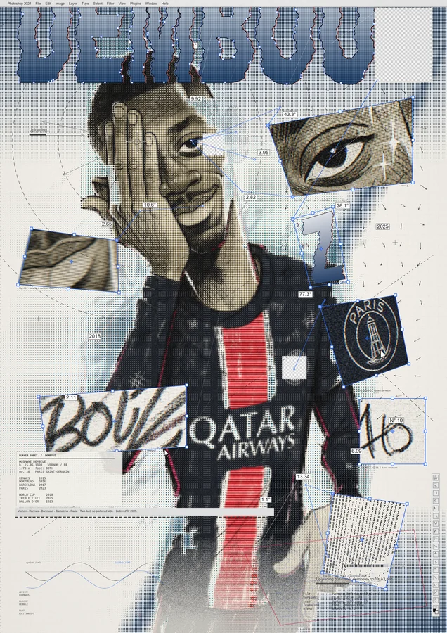 Ousmane Dembélé — Lettering and apparatus