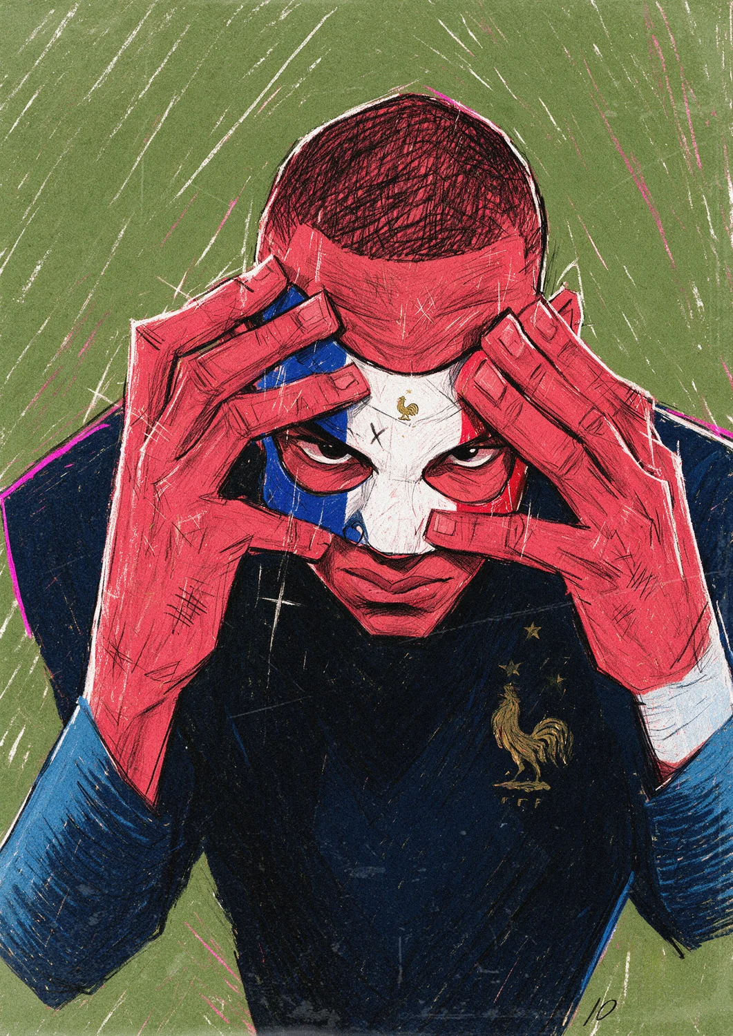 Kylian Mbappe, Euro 2024, the mask