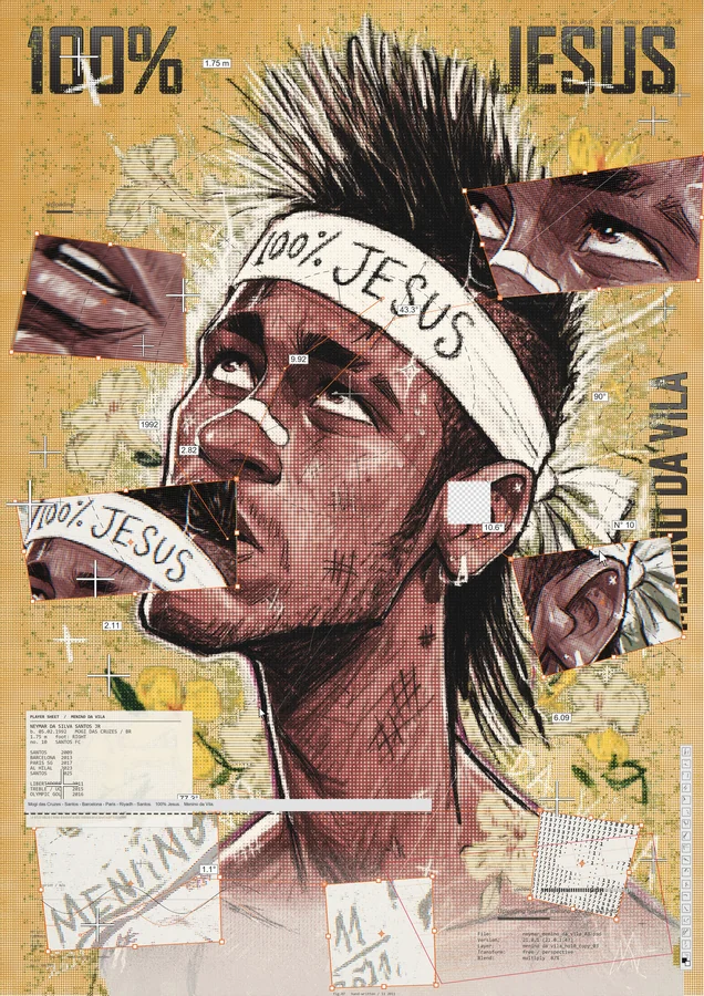 Neymar, Santos, the headband