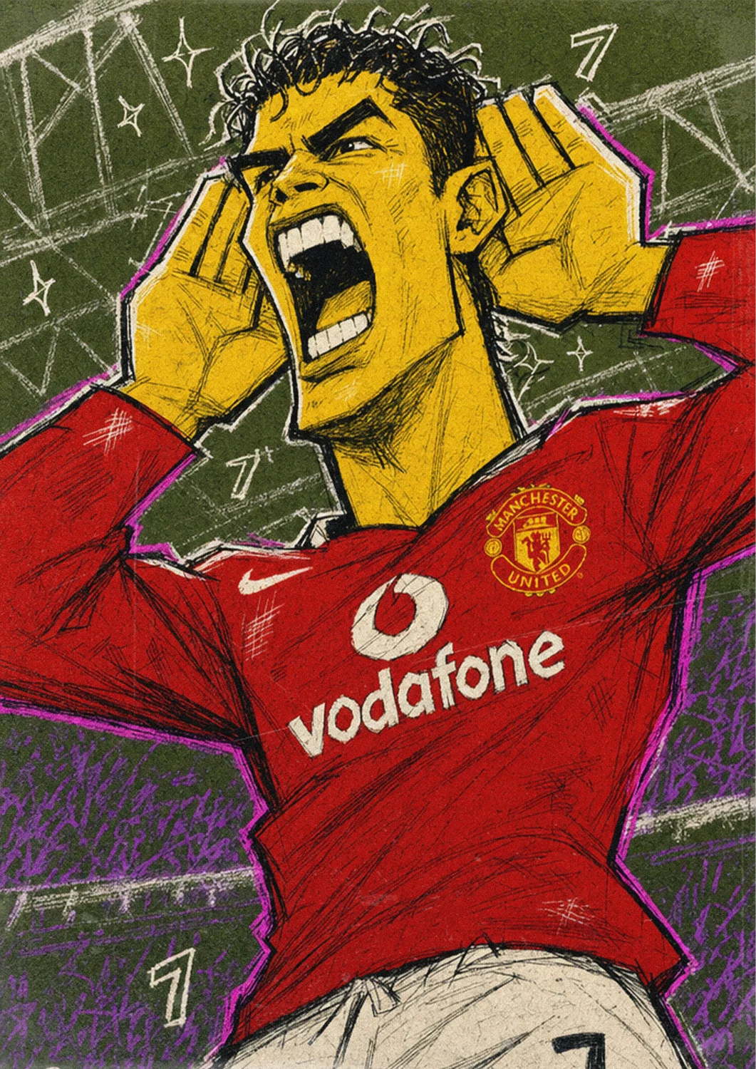 Cristiano Ronaldo, Old Trafford, hands to the ears