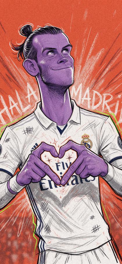 Gareth Bale as a phone wallpaper