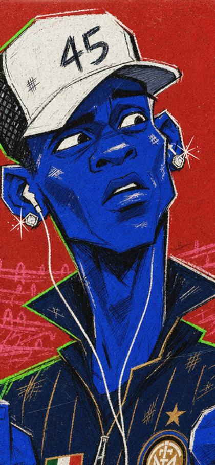 Mario Balotelli as a phone wallpaper