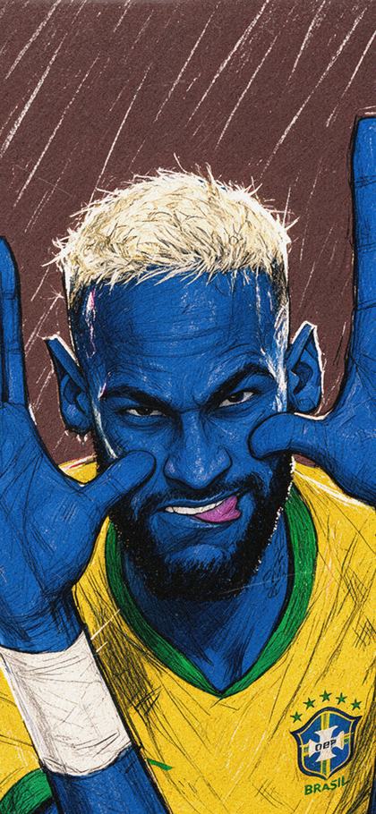 Neymar Jr. as a phone wallpaper